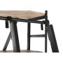 Scaffale DKD Home Decor 75 x 47 x 220 cm 79 x 48 x 220 cm Naturale Nero Metallo Legno di mango