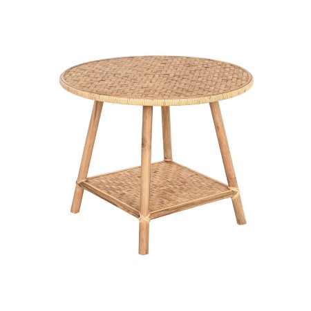 Tavolo aggiuntivo DKD Home Decor 61 x 61 x 46 cm 61 x 61 x 49 cm Marrone Rattan