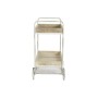 Carrello da Portata DKD Home Decor Bianco Naturale Metallo Abete Legno di abete 70 x 46 x 88 cm