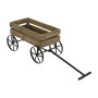 Carrello da Giardino DKD Home Decor 55 x 28,5 x 55 cm Abete Nero Metallo Marrone scuro Impianto Cottage