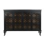 Credenza DKD Home Decor 142,5 x 40,5 x 101,5 cm Abete Cristallo Nero