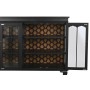 Credenza DKD Home Decor 142,5 x 40,5 x 101,5 cm Abete Cristallo Nero