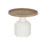 Tavolo aggiuntivo DKD Home Decor Bianco Naturale Metallo Abete 61,5 x 61,5 x 51 cm