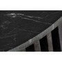 Tavolo aggiuntivo DKD Home Decor Nero Marmo 90 x 90 x 45 cm Legno di mango