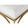 Panca DKD Home Decor Bianco Metallo 80 x 40 x 48 cm (2 Unità)