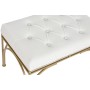 Panca DKD Home Decor Bianco Metallo 80 x 40 x 48 cm (2 Unità)