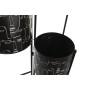 Vaso DKD Home Decor Nero Dorato Metallo Viso 22 x 22 x 93 cm