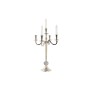 Candelabro DKD Home Decor Argentato Acrilico Alluminio Cromato 30 x 30 x 47 cm