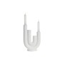 Candelabro DKD Home Decor Scandi 16 x 7 x 23,5 cm Bianco Resina