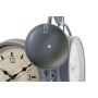 Orologio da Parete DKD Home Decor 43 x 14,5 x 47 cm Cristallo Grigio Dorato Ferro Tradizionale (2 Unità)