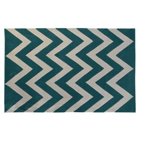 Tappeto DKD Home Decor Poliestere Zig zag Bicolore 120 x 180 x 2 cm