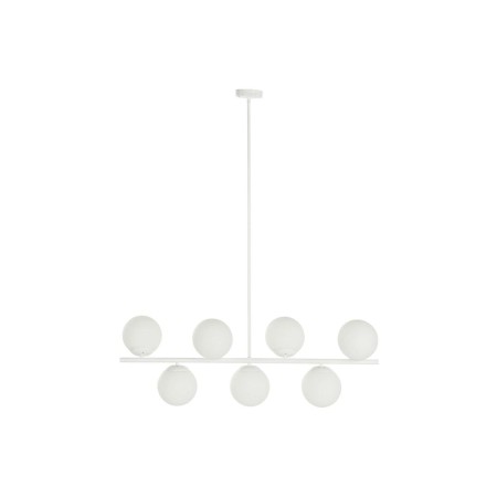 Lampadario DKD Home Decor 98 x 45 x 30 cm Cristallo Metallo Bianco 50 W