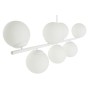 Lampadario DKD Home Decor 98 x 45 x 30 cm Cristallo Metallo Bianco 50 W