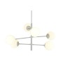 Lampadario DKD Home Decor 96 x 73 x 50 cm Cristallo Metallo Bianco 50 W