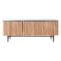 Mobile TV DKD Home Decor Marrone Nero Naturale Marmo Acacia 145 x 45 x 60 cm