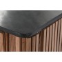 Mobile TV DKD Home Decor Marrone Nero Naturale Marmo Acacia 145 x 45 x 60 cm