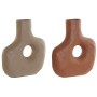 Vaso DKD Home Decor Beige Terracotta Alluminio 27 x 9 x 30 cm (2 Unità)