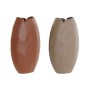 Vaso DKD Home Decor Beige Terracotta Alluminio 18 x 10 x 30 cm (2 Unità)