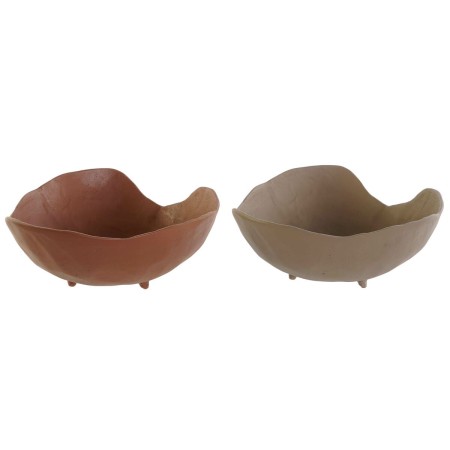 Centrotavola DKD Home Decor Beige Terracotta Città 27 x 27 x 11 cm (2 Unità)