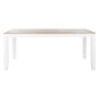 Tavolo da Pranzo DKD Home Decor Bianco Marrone Legno di acacia Legno di mango 200 x 100 x 80 cm