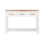 Tavolo aggiuntivo DKD Home Decor Bianco Marrone Acacia Legno di mango 110 x 30 x 80 cm