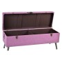 Panca DKD Home Decor 8424001565399 Metallo Poliestere Fucsia Legno MDF (120 x 42 x 53 cm)