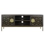 Mobile TV DKD Home Decor 140 x 40 x 55 cm Nero Metallo Acacia