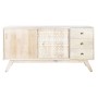 Credenza DKD Home Decor Bianco Naturale Legno di mango 145 x 42 x 75 cm