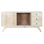 Credenza DKD Home Decor Bianco Naturale Legno di mango 145 x 42 x 75 cm