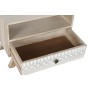 Comodino DKD Home Decor Bianco Naturale Legno di mango 55 x 35 x 45 cm