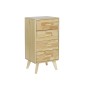 Cassettiera DKD Home Decor Naturale Legno d'albero della gomma Legno di paulownia Legno MDF 40 x 30 x 78 cm