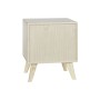 Comodino DKD Home Decor Naturale Caucciù Legno di paulownia Legno MDF 40 x 30 x 48 cm