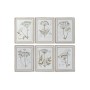 Quadro DKD Home Decor Moderno Piante botaniche 45 x 2,5 x 60 cm (6 Unità)