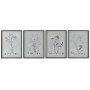 Quadro DKD Home Decor Moderno Piante botaniche 45 x 2,5 x 60 cm (4 Unità)