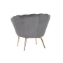 Poltrona DKD Home Decor Grigio Dorato Metallo 85 x 85 x 91 cm