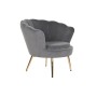 Poltrona DKD Home Decor Grigio Dorato Metallo 85 x 85 x 91 cm