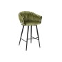 Sgabello DKD Home Decor Nero Verde Velluto Metallo 61 x 52 x 101 cm