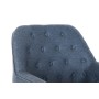 Poltrona DKD Home Decor Azzurro Nero Metallo 65 x 73 x 79,5 cm