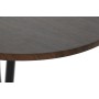 Tavolo con 4 sedie DKD Home Decor Marrone Nero Metallo Legno MDF 121 x 55 x 78 cm