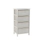 Cassettiera DKD Home Decor Bianco Bambù Legno di paulownia 42 x 32 x 81 cm