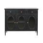 Credenza DKD Home Decor Nero Metallo Cristallo 100 x 40 x 80 cm