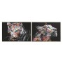 Quadro Home ESPRIT Tigre Moderno 120 x 3,5 x 80 cm (2 Unità)