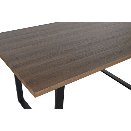 Tavolo da Pranzo Home ESPRIT Marrone Nero Ferro Legno MDF 160 x 90 x 75 cm