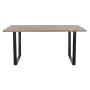 Tavolo da Pranzo Home ESPRIT Marrone Nero Ferro Legno MDF 160 x 90 x 75 cm