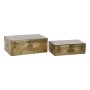 Baule DKD Home Decor Metallo (2 pcs)