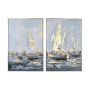 Quadro Home ESPRIT Velieri Mediterraneo 83 x 4,5 x 123 cm (2 Unità)