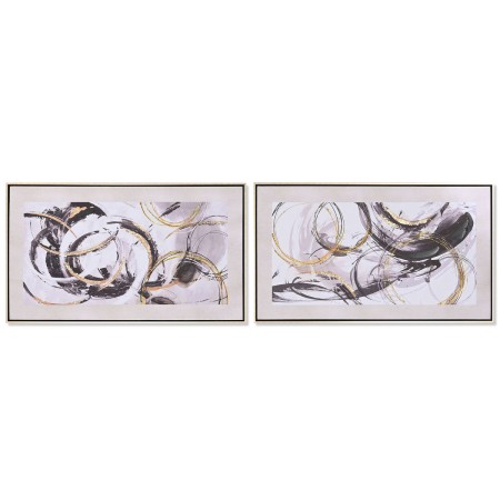 Quadro Home ESPRIT Astratto Moderno 95 x 3 x 55 cm (2 Unità)