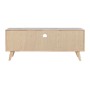 Mobile TV DKD Home Decor Naturale Metallo Legno d'albero della gomma 120 x 30 x 48 cm