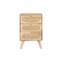 Cassettiera DKD Home Decor Naturale Metallo Legno d'albero della gomma 40 x 30 x 63 cm