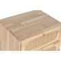 Cassettiera DKD Home Decor Naturale Metallo Legno d'albero della gomma 40 x 30 x 63 cm